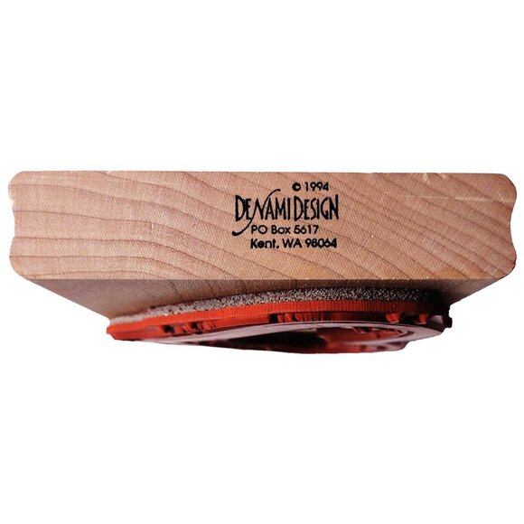 Painted Heart Rubber Stamp By DeNami Design Wood-Mounted Stamp - Picture 4 of 4